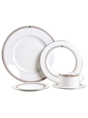 Kate Spade By Lenox Noel Platinum 5 Piece Place Setting China Set New No box